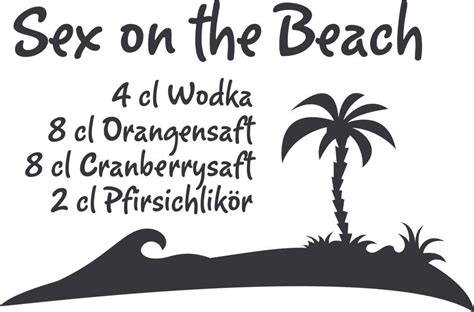 GRAZDesign Küchensticker Sex on The Beach Wandtattoo Küche Bilder Rezept Geschenk Frau