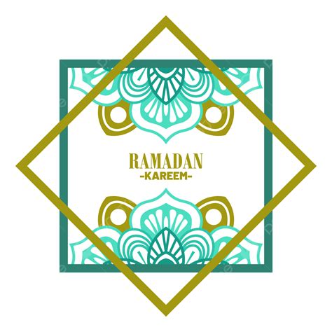 Gambar Salam Ramadhan Biru Dan Kuning Ramadan Islam Mesjid Png Dan