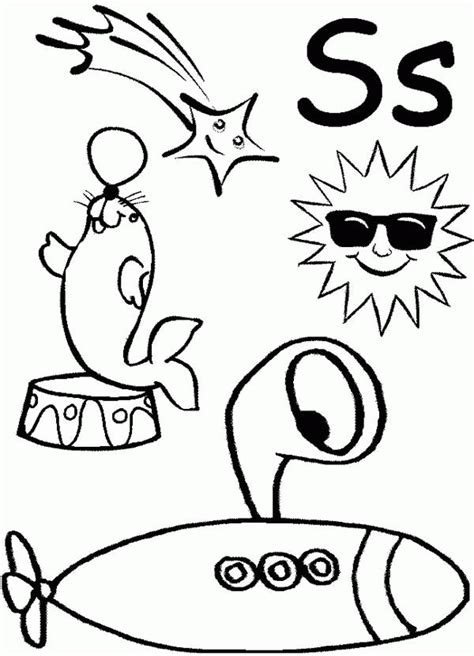 Free Coloring Pages Letter S, Download Free Coloring Pages Letter S png