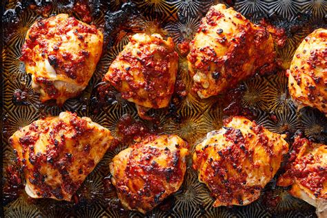 Spicy Roasted Chicken Thighs Recipe Nyt Cooking