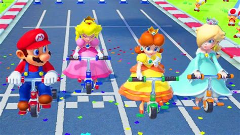 Super Mario Party Minigames Mario Vs Peach Vs Rosalina Vs Daisy Master Cpu Youtube