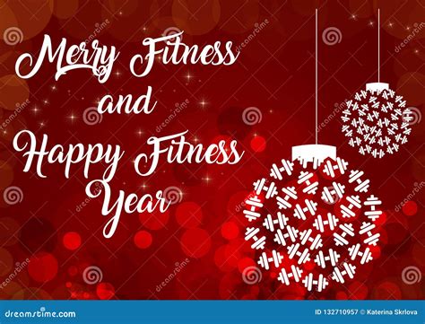 Christmas Fitness and Gym Motivation Quote Stock Illustration