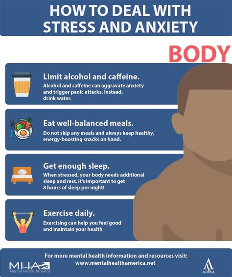 Infographic How To Deal With Stress And Anxiety