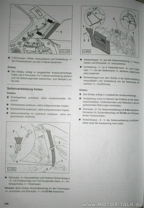 Audi a3 8p rücklicht wechseln glühlampe hinten wechseln. S.248 : WICHTIG! Türverkleidung ausbauen A3 8P : Audi A3 ...