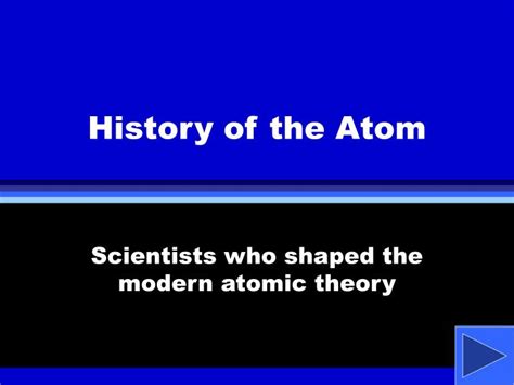 Ppt History Of The Atom Powerpoint Presentation Id2703570