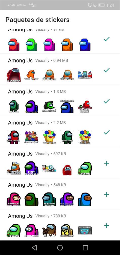 Sticker De Personajes Among Us Para Whatsapp Apk Per Android Download