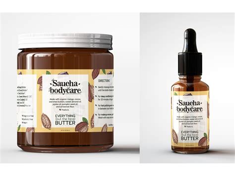 Packaging Design For Saucha Bodycare Organic Cosmetic By Natalka