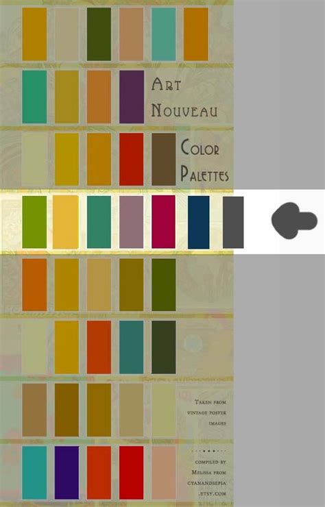 The Best Art Nouveau Color Palette 2022