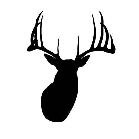 Whitetail Deer Head Decal 1104 Huntemup