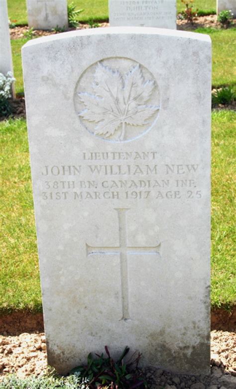 John William New The Canadian Virtual War Memorial Veterans Affairs