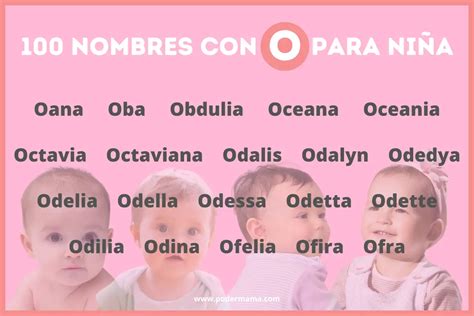 100 Nombres con O para niña origen y significado Poder Mamá