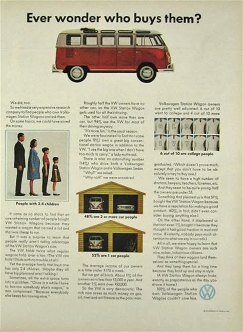 1964 Volkswagen Vw Bus Ad Who Buys Them Classic Vintage Volkswagen