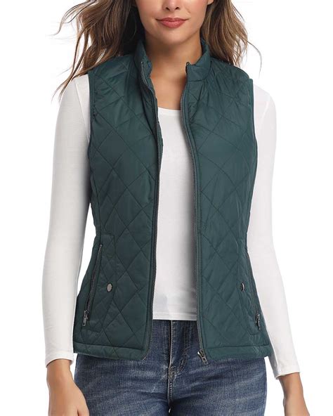 vests outdoor clothing lvying women packable lightweight down vest quilted zip light weight
