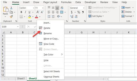 How To Delete Multiple Worksheets In Excel