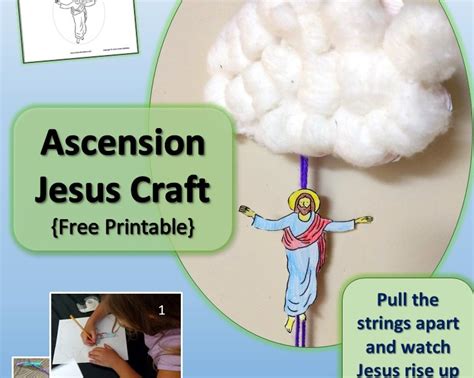 Ascension Jesus Craft Free Printable Activity Drawn2bcreative