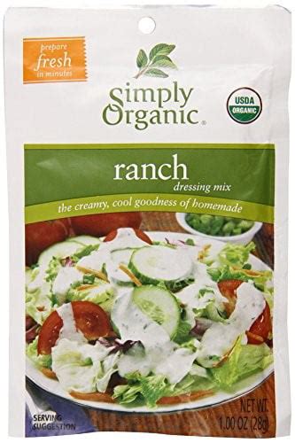 Simply Organic Ranch Salad Dressing Mix 1 Oz