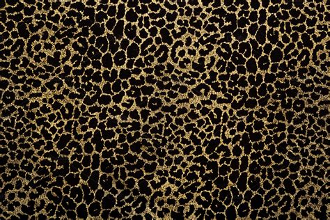Fabric With Golden Leopard Print High Quality Abstract Stock Photos