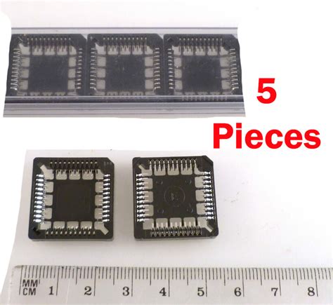 Plcc 44 Surface Mount Ic Socket For 44 Contact Ics 5 Pieces Om1005