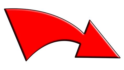 Red Curved Arrow