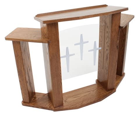 Wood With Acrylic Pulpit 778 Exhorter Podium Lectern Podiums Direct