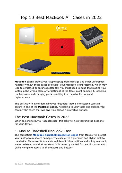 Top 10 Best Macbook Air Cases In 2022 By Genz Lifestyle Issuu