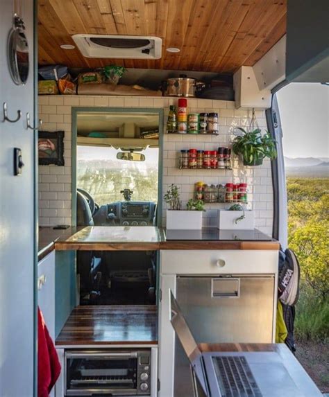 15 Camper Van Kitchens For Layout And Design Inspiration Van Conversion