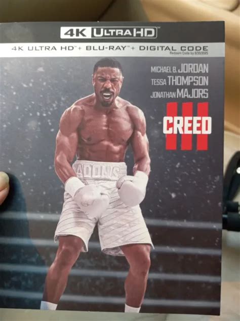 New 2023 Creed Iii 4k Ultra Hd Blu Ray Digital Code Movie Michael B