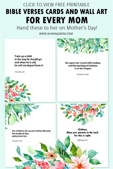 Bible verses for when you feel alone. Bible Verses About Mothers: Free Printable Wall Art!