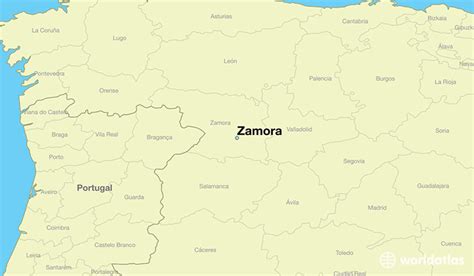 Where Is Zamora Spain Zamora Castille And Leon Map