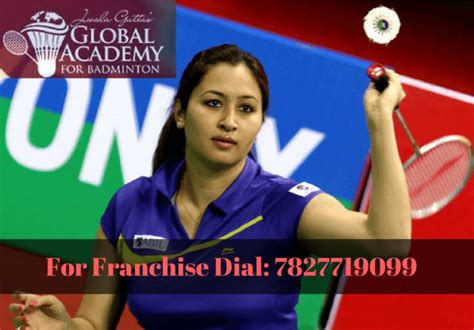 Beginning in the late 1990s, she represented india at international events in both mixed and women's doubles. Jwala Gutta's Global academy for badminton Franchisee ...