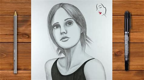 How To Draw A Girl Pencil Sketch Shading Drawing Pencil Shading
