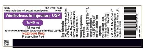 Methotrexate Injection Package Insert