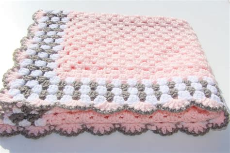 Pink Baby Blanket Crochet Baby Blanket Pink Crochet Afghan