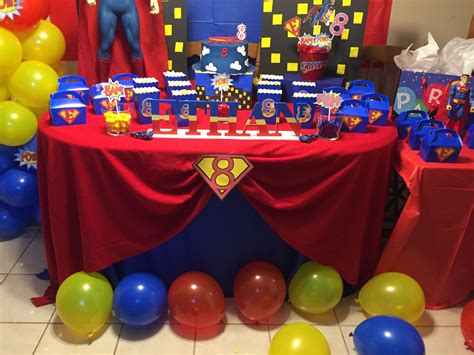 Superman Birthday Party Birthday Cake With Flowers Flower Cake