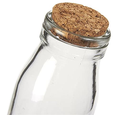 Clear Glass Bottles With Cork Lids 12 Pack Of Small Transparent Milk