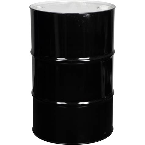 55 Gallon Steel Drum Black A E Fleming Co