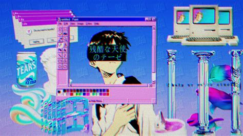 The First Vaporwave Pic I Made On Paint 3d With A Little Bit Of Edit On