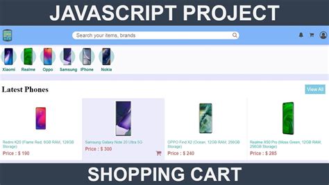 How To Make Shopping Cart Using Html Css And Javascript Youtube