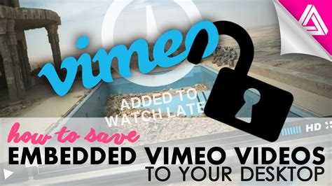 How To Save An Embedded Vimeo Video To Your Computer Youtube