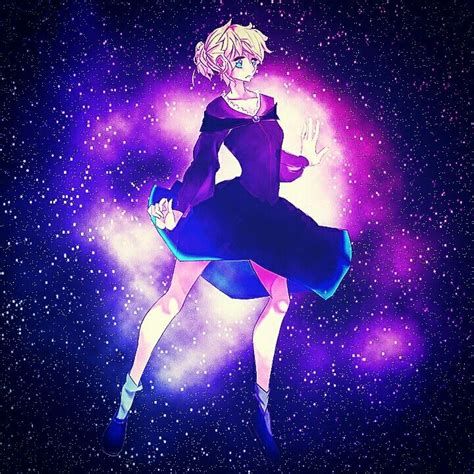 Space Girl Space Girl Anime Digitalart Blonde Wacom