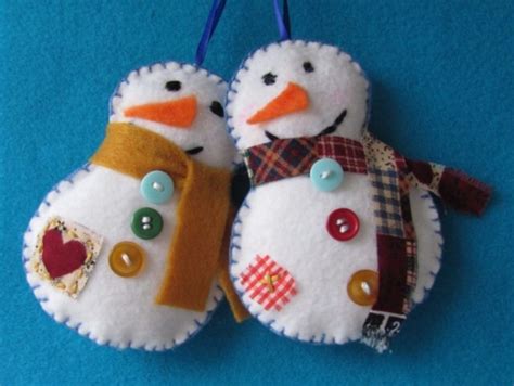 45 Diy Snowman Ornament For Christmas Godiygo Felt Snowman Felt Christmas Ornaments