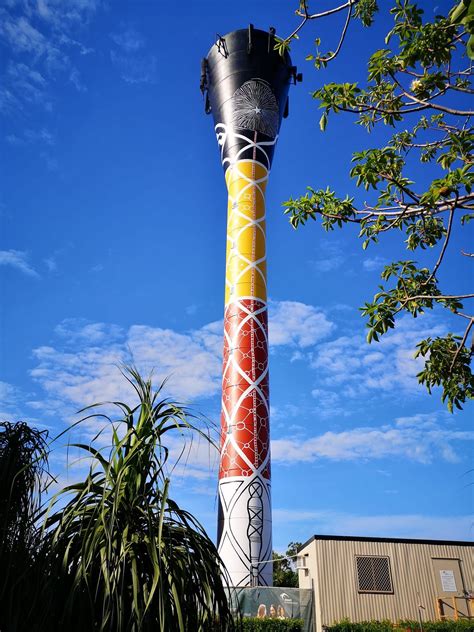Darwin Didgeridoo Water Tower Art Australian Silo Art Trail