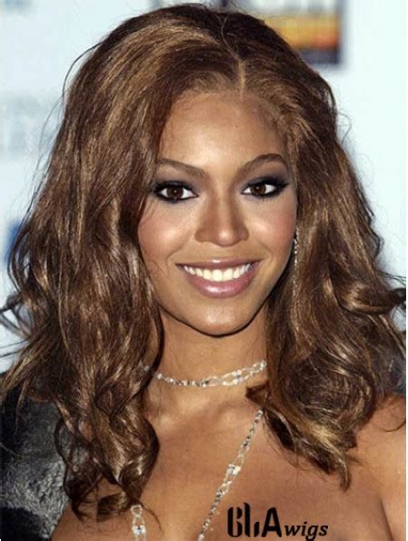 Long Wavy Without Bangs Lace Front 16 Inch Stylish Beyonce Wigs