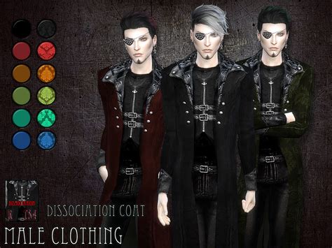 The Sims Resource Dissociation Coat Male Clothing