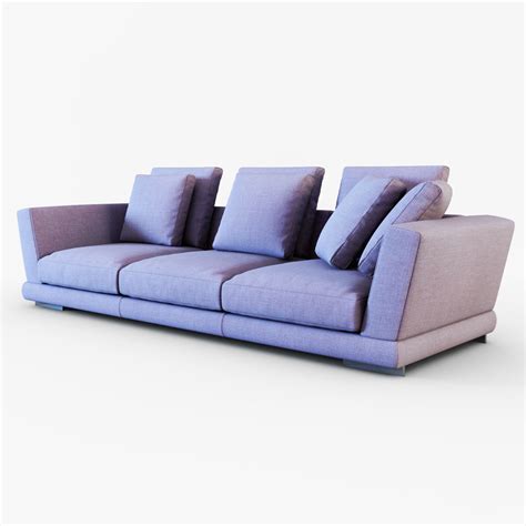 Sofas provide you with a comfortable place to sit and relax, and your space with personality. Contemporary sofa JAMES by David Casadesus 3D model MAX ...