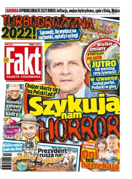 Zygmunt Chajzer, Fakt Magazine 28 December 2021 Cover Photo - Poland