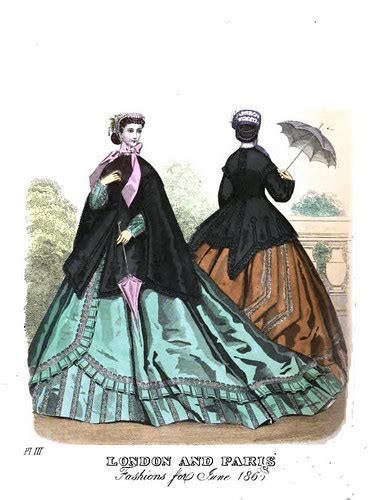 Vintage Victorian Fashion Plate No 3 Ladies Magazine Jun Flickr