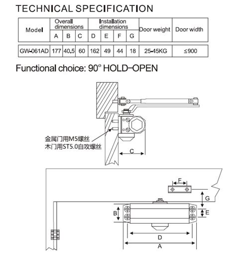 Resilient 500 series door closer. Auto Door Closer Malaysia - #1 Supplier & Quality - GW GeWalt