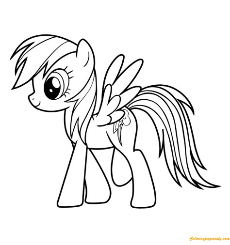 Today we have a wonderful collection of rainbow dash coloring pages. Lovely Rainbow Dash Coloring Pages - Cartoons Coloring ...