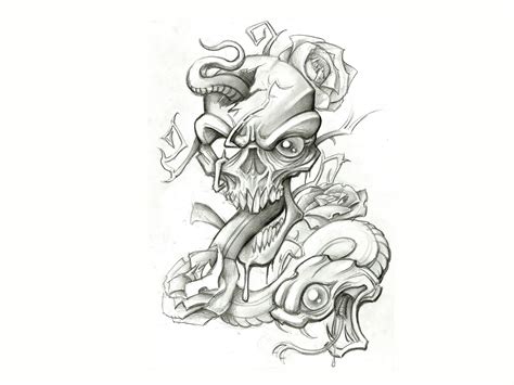 Skull Tattoo Drawings Tumblr